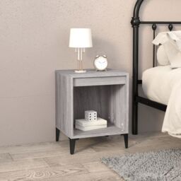 Berkfield Home Bedside Cabinets 2 pcs Grey Sonoma 40x35x50 cm - Size: 40 x 35 x 50 cm - thumbnail 3