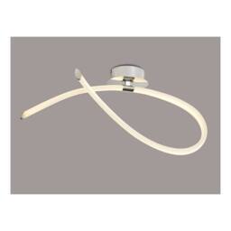 Netlighting Armonia Semi Flush Ceiling Chrome 25W 1875lm LED Frosted Acrylic in White - thumbnail 3