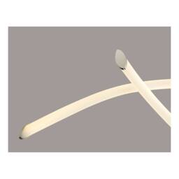 Netlighting Armonia Semi Flush Ceiling Chrome 25W 1875lm LED Frosted Acrylic in White - thumbnail 5