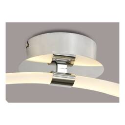 Netlighting Armonia Semi Flush Ceiling Chrome 25W 1875lm LED Frosted Acrylic in White - thumbnail 4