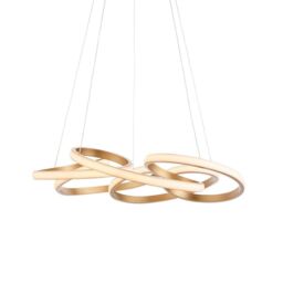 Netlighting 'FORLI' Dimmable Stylish LED Indoor Décor Glass Pendant Ceiling Lamp in Gold