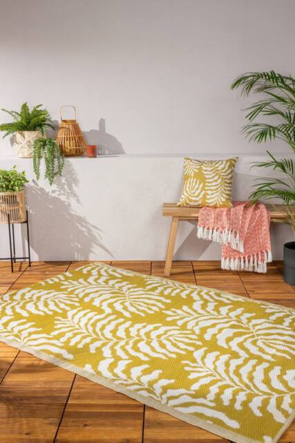 Furn Tocorico Woven Outdoor/Indoor Rug in Mustard - Size: 120 cm x 180 cm - image 1