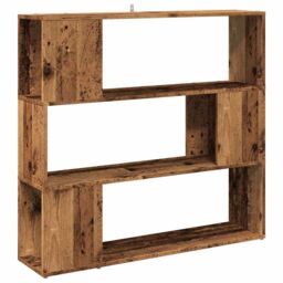 Berkfield Home Book Cabinet/Room Divider Old Wood 100x24x94 cm in Brown - Size: 100 x 24 x 94 cm - thumbnail 2