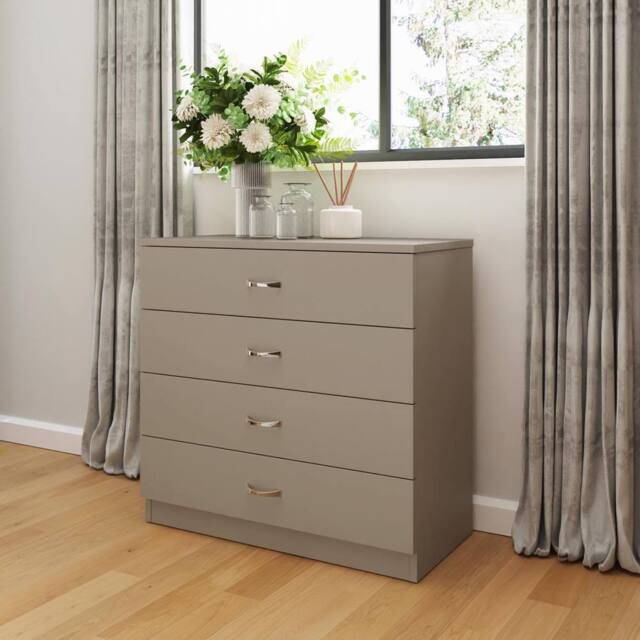 FWStyle Promo 4 Drawer Chest Of Drawers Putty in Beige - image 1