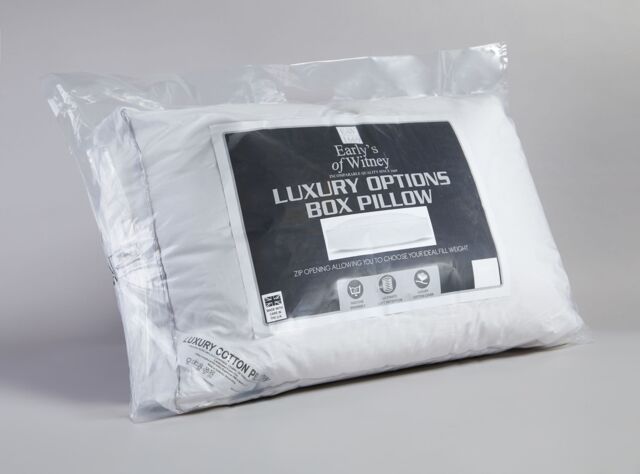 Early's of Witney 'Luxury Options' Box Pillow in White - image 1
