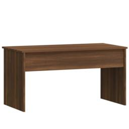 Berkfield Home Coffee Table Brown Oak 102x50.5x52.5 cm Engineered Wood - thumbnail 3