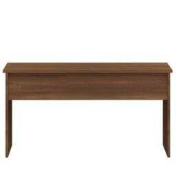 Berkfield Home Coffee Table Brown Oak 102x50.5x52.5 cm Engineered Wood - thumbnail 4