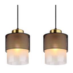 Netlighting Olga Bar Pendant Ceiling Light Matt Black Satined Glass Shade 4x E27 - thumbnail 4