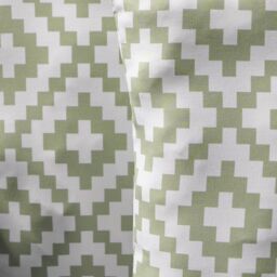 OHS 4 Pack Geometric Cushion Cover Water Resistant Outdoor in Green - Size: 45 cm x 45 cm - thumbnail 7