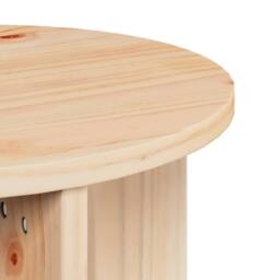 Berkfield Home Coffee Table 2 pcs Natural 41.5 x 41.5 x 44 cm Solid pine wood - thumbnail 7