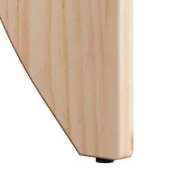 Berkfield Home Coffee Table 2 pcs Natural 41.5 x 41.5 x 44 cm Solid pine wood - thumbnail 8