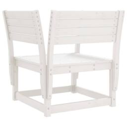 Berkfield Home Beautiful Garden Chair White Solid Wood Pine - thumbnail 6