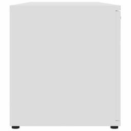 Berkfield Home TV Cabinet White 120x34x37 cm Engineered Wood - Size: 120 x 34 x 37 cm - thumbnail 8