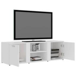 Berkfield Home TV Cabinet White 120x34x37 cm Engineered Wood - Size: 120 x 34 x 37 cm - thumbnail 5