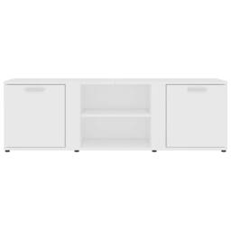 Berkfield Home TV Cabinet White 120x34x37 cm Engineered Wood - Size: 120 x 34 x 37 cm - thumbnail 7