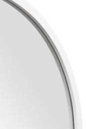 "MirrorOutlet White Metal Framed Arched Garden Wall Mirror 39"" X 27"" (100CM X 70CM) - Size: 1 Pack" - thumbnail 4