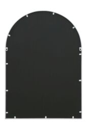 "MirrorOutlet White Metal Framed Arched Garden Wall Mirror 39"" X 27"" (100CM X 70CM) - Size: 1 Pack" - thumbnail 3