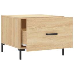 Berkfield Home Coffee Tables 2 pcs Sonoma Oak 50x50x40 cm Engineered Wood in Brown - Size: 50 x 50 x 40 cm - thumbnail 7