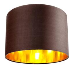 Contemporary Cotton Lamp/Light Shade with Shiny Paper Inner