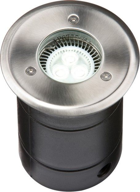 Netlighting Grade 304 Stainless Steel Walkover Driveover Light Depth 140mm Flange 105MM 230V IP67 in Grey