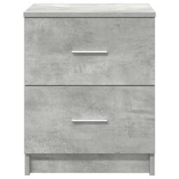 Berkfield Home Bedside Cabinets 2 pcs with 2 Drawers Concrete Grey 40x36x50 cm - Size: 40 x 36 x 50 cm - thumbnail 4