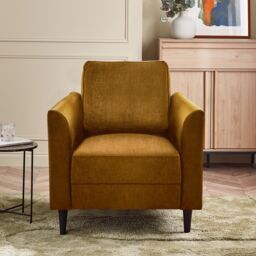FurnitureboxUK Logan Fabric Armchair in Orange - thumbnail 2