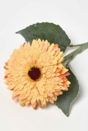 Homescapes Artificial Stem of Yellow Gerbera Flower, 44 cm - thumbnail 3