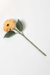 Homescapes Artificial Stem of Yellow Gerbera Flower, 44 cm - thumbnail 1
