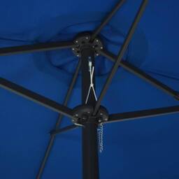 Berkfield Home Outdoor Parasol with Aluminium Pole 460x270 cm Blue - thumbnail 5
