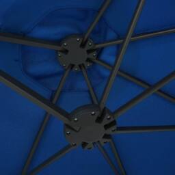 Berkfield Home Outdoor Parasol with Aluminium Pole 460x270 cm Blue - thumbnail 6