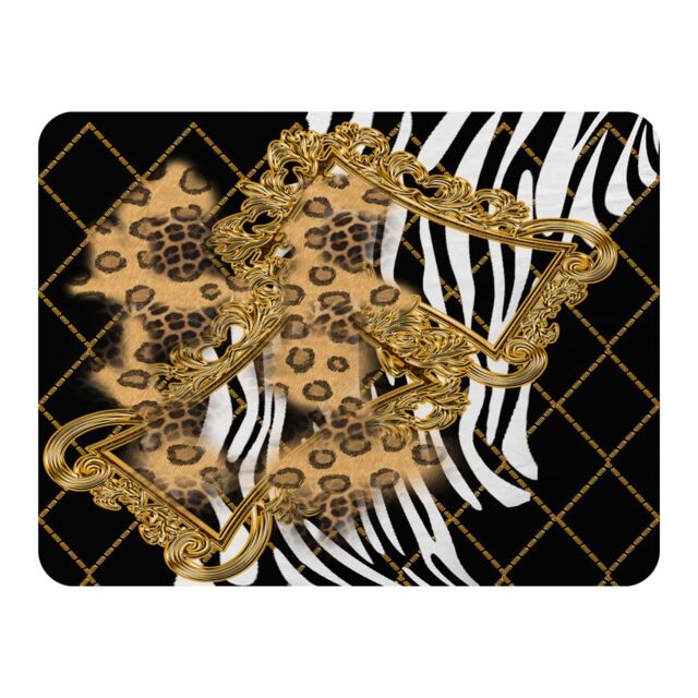 Benjamin Tate Design Zebra & Baroque Blanket in Natural - Size: 120 cm x 150 cm - image 1