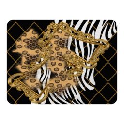 Benjamin Tate Design Zebra & Baroque Blanket in Natural - Size: 120 cm x 150 cm - thumbnail 1