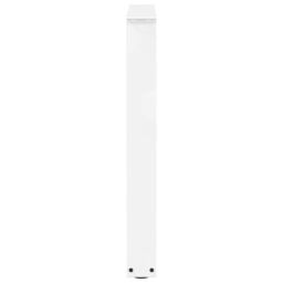 Berkfield Home Dining Table Legs V-Shape 2 pcs White 60x(72-73.3) cm Steel - thumbnail 6