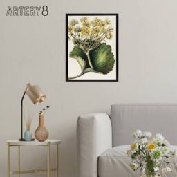 "Artery8 New Zealand Korikori Buttercup Flower Featon Framed Canvas Wall Art in Beige - Size: W12"" x H16""" - thumbnail 3