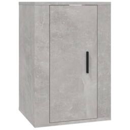 Berkfield Home 3 Piece TV Cabinet Set Concrete Grey Engineered Wood - thumbnail 5