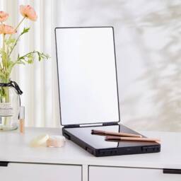 SPETLEK 3 Way Trifold Mirror 360° Barber Mirror Adjustable in Black - Size: 100 cm x 60 cm - thumbnail 3