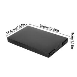 SPETLEK 3 Way Trifold Mirror 360° Barber Mirror Adjustable in Black - Size: 100 cm x 60 cm - thumbnail 2