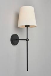 BHS Lighting Tamsin Rechargeable Shaded Wall Light in Black - thumbnail 1