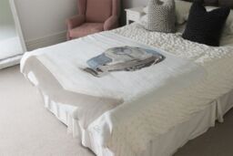 Benjamin Tate Design Crystal Watch Blanket in Natural - Size: 120 cm x 150 cm - thumbnail 3