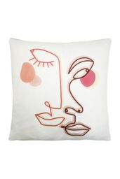 Furn Duo Large Abstract Printed Soft Velvet Cushion - Size: 50 cm x 50 cm - thumbnail 1
