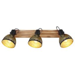 Netlighting Lenna Ceiling Spotlight Bar Dark Brown 3x E27 - thumbnail 3