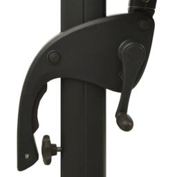 Berkfield Home 4-Tier Parasol with Aluminium Pole Black 3x3 m - thumbnail 7
