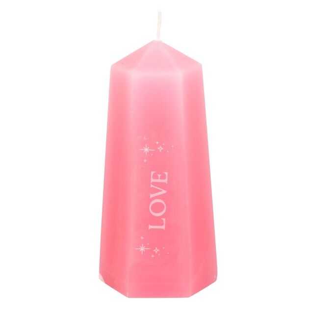 Something Different Love Crystal Candle in Pink - image 1