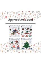 VFM e-Store Christmas Stickers 1 x Varied Design 29cm x 25cm Christmas Themed - Size: 29 cm x 25 cm - thumbnail 2