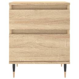 Berkfield Home Bedside Cabinet Sonoma Oak 40x35x50 cm Engineered Wood in Brown - Size: 40 x 35 x 50 cm - thumbnail 5