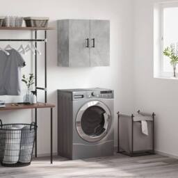 Berkfield Home Wall Cabinet Concrete Grey 60x31x60 cm Engineered Wood - Size: 60 x 31 x 60 cm - thumbnail 2