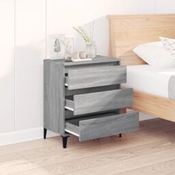 Berkfield Home Sideboard Grey Sonoma 60x35x70 cm Engineered Wood - Size: 60 x 35 x 70 cm - thumbnail 3