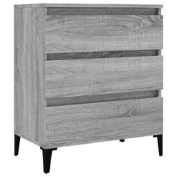 Berkfield Home Sideboard Grey Sonoma 60x35x70 cm Engineered Wood - Size: 60 x 35 x 70 cm - thumbnail 2