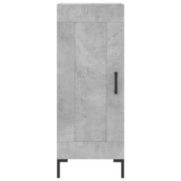 Berkfield Home Highboard Concrete Grey 34.5x34x180 cm Engineered Wood - thumbnail 8