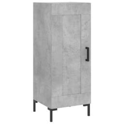 Berkfield Home Highboard Concrete Grey 34.5x34x180 cm Engineered Wood - thumbnail 7